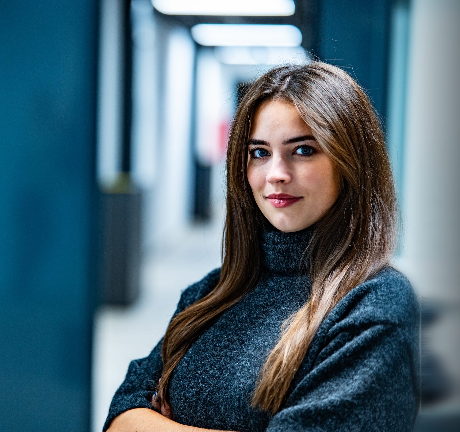 Anja Auferber, digitalna talentica, u knjižnici Algebre